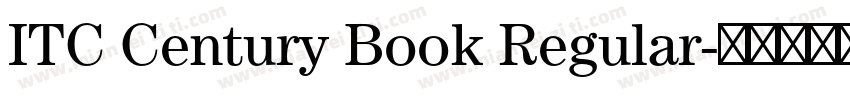 ITC Century Book Regular字体转换